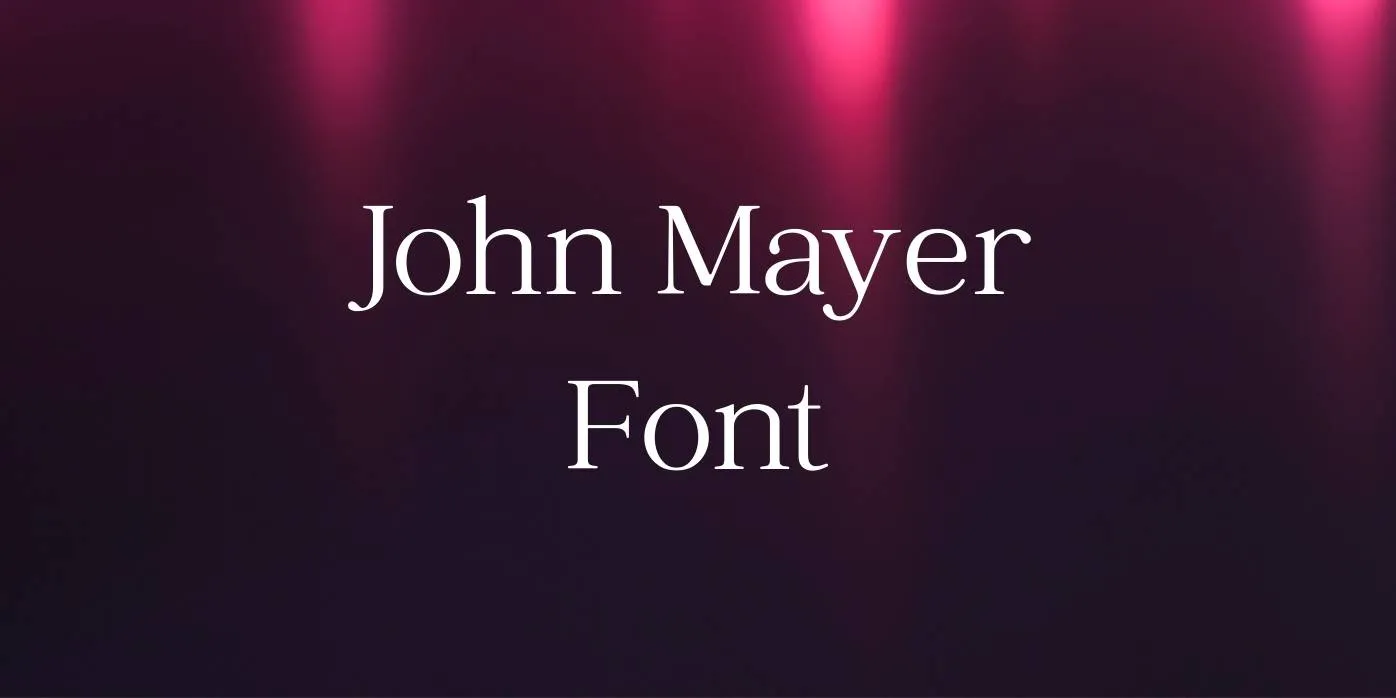 John Mayer Font Free Download