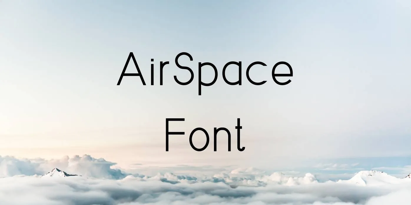 AirSpace Font Free Download