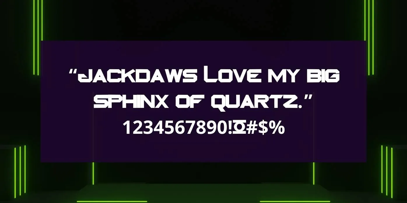 Green Lantern Font View