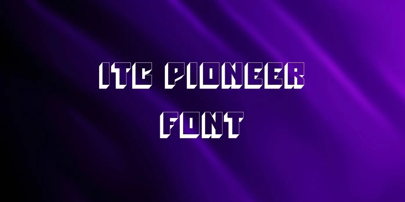 Itc Pioneer Font Free Download