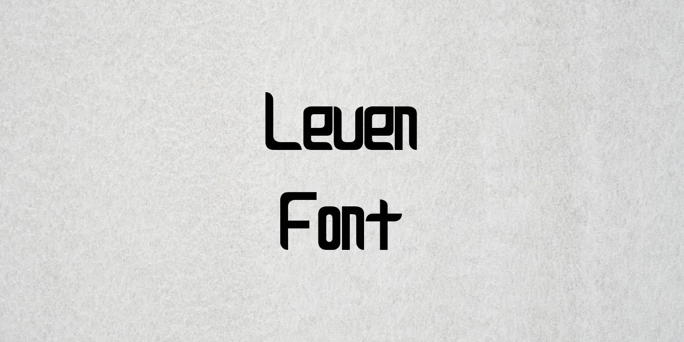 Leven Font Free Download