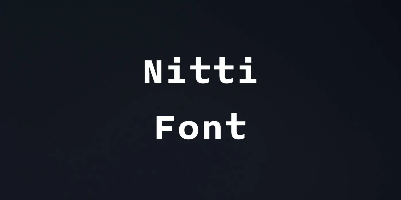 Nitti Font Free Download