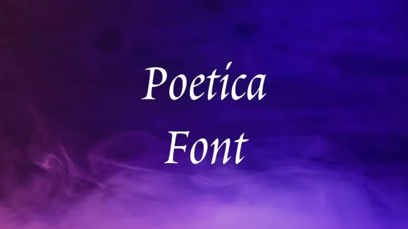 Poetica Font Free Download