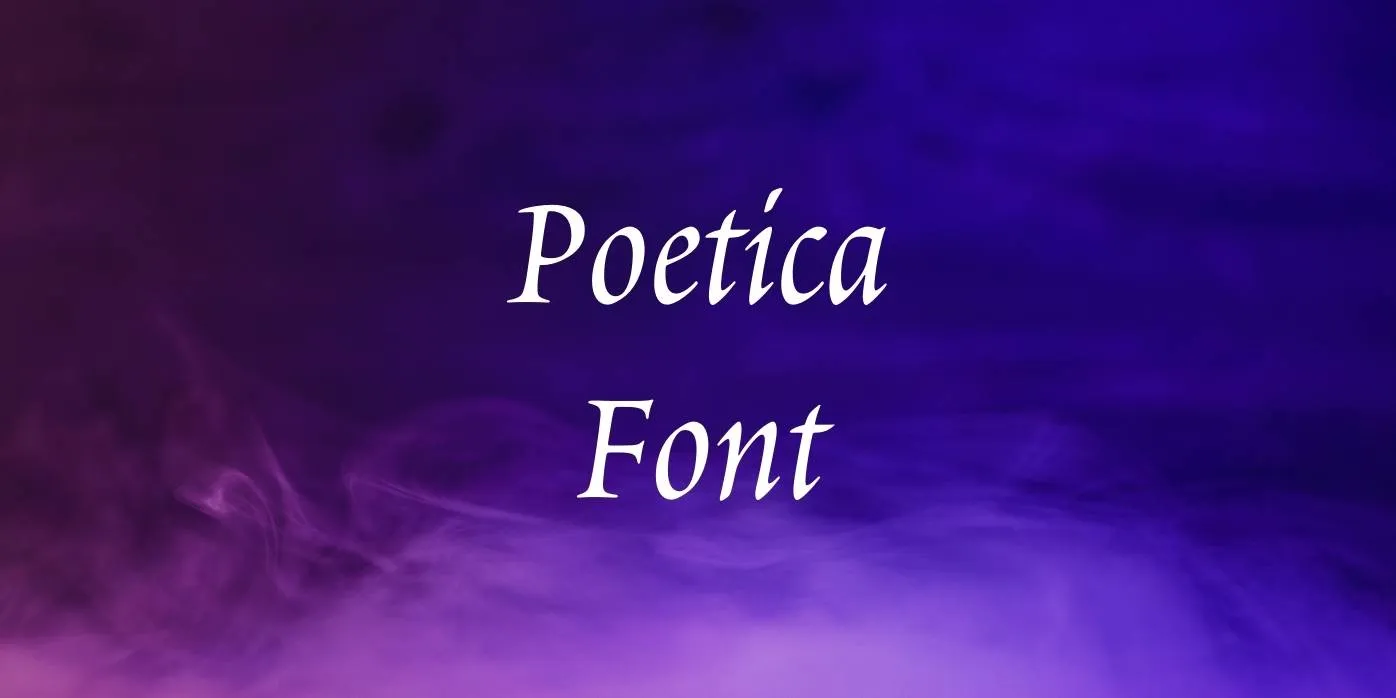 Poetica Font Free Download