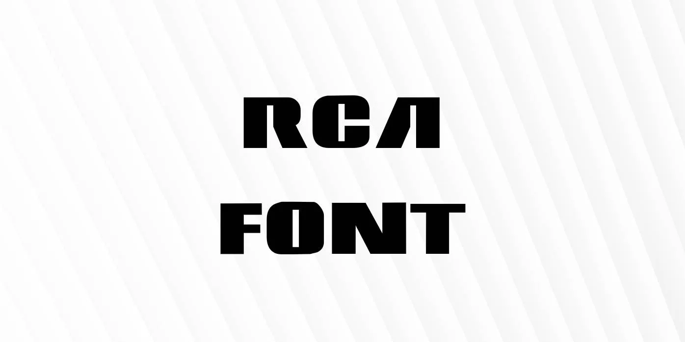 RCA Font Free Download