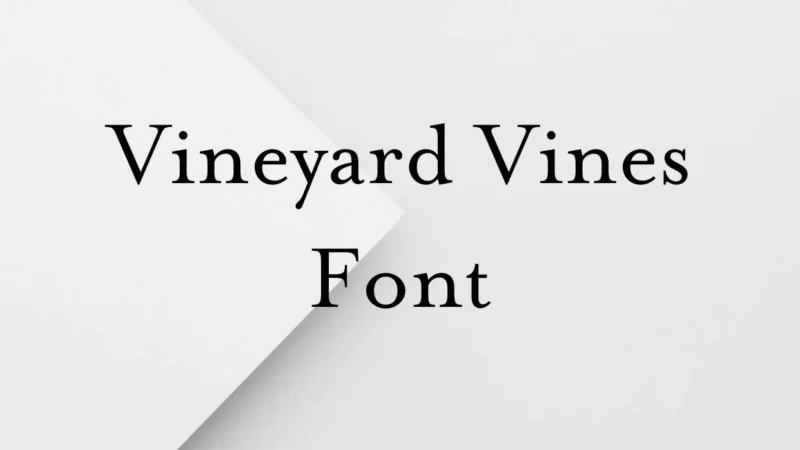 Vineyard Vines Font Free Download