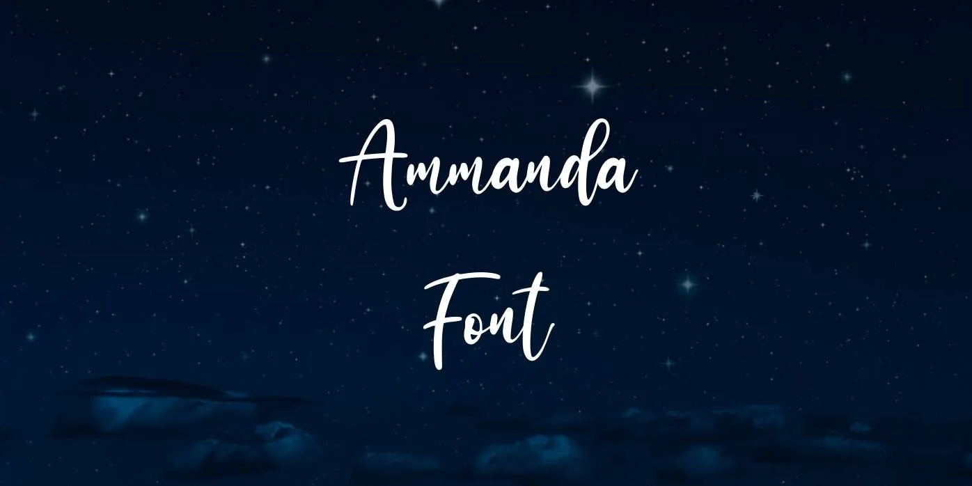 Ammanda Font Free Download