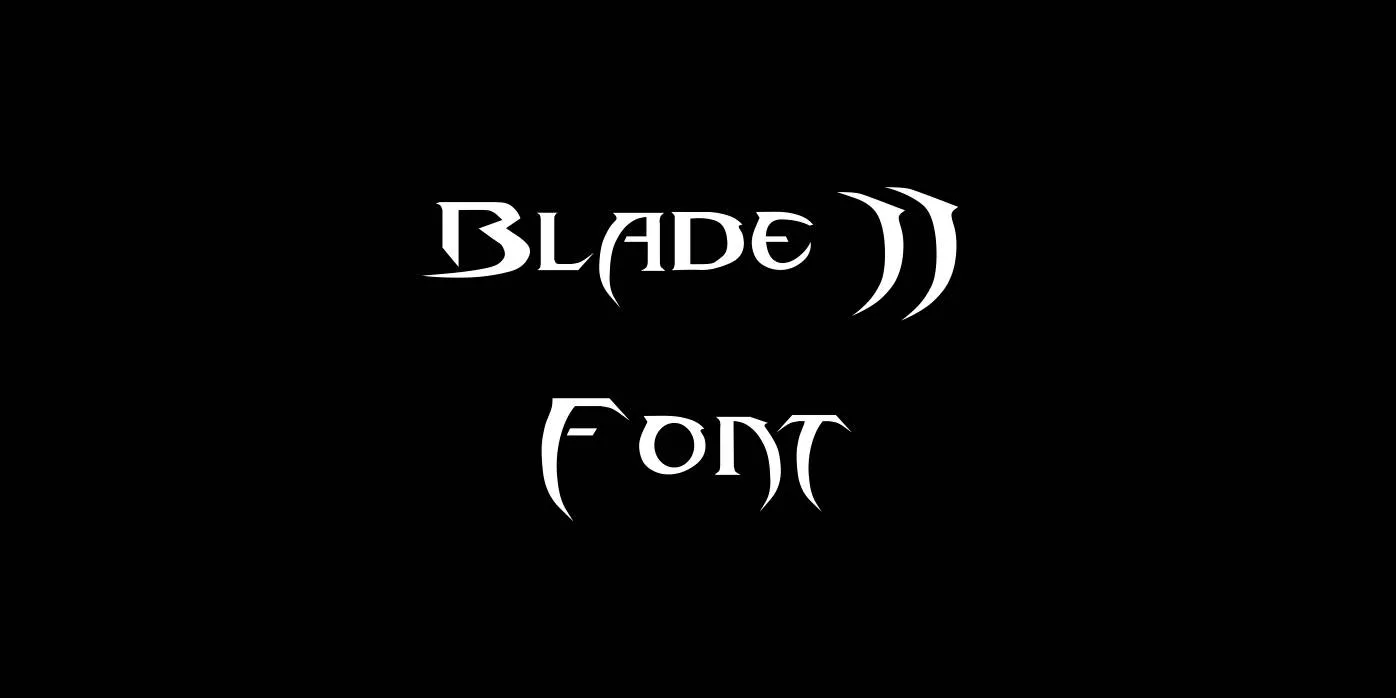 Blade 2 Font Free Download