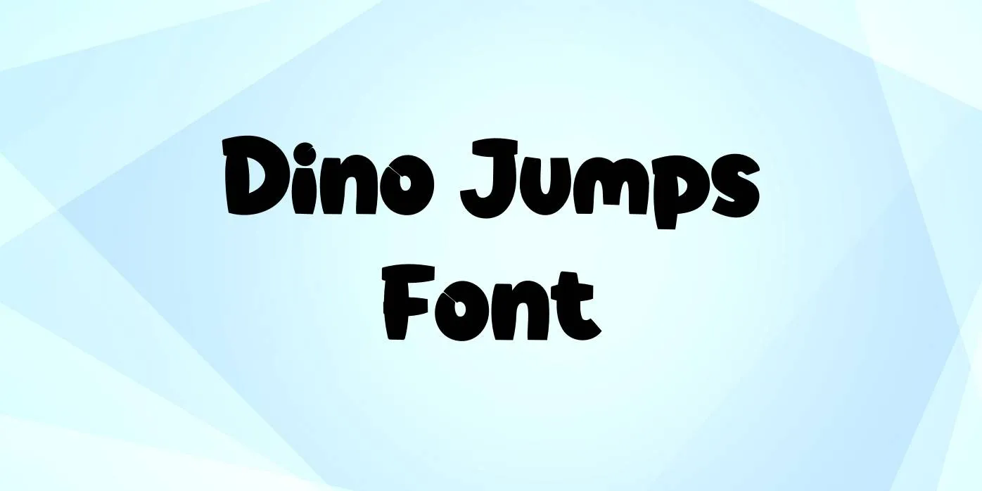 Dino Jumps Font Free Download