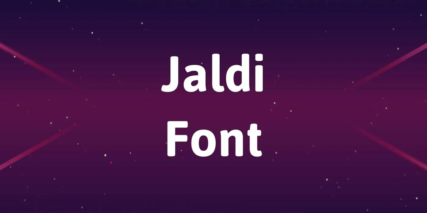 Jaldi Font Free Download