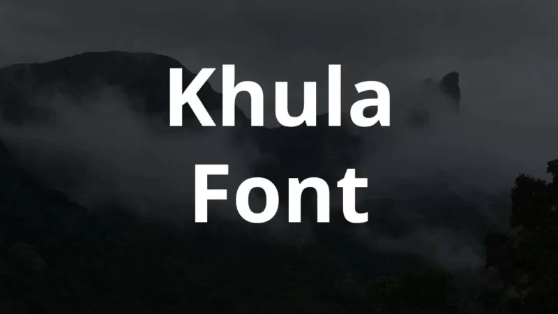 Khula Font Free Download