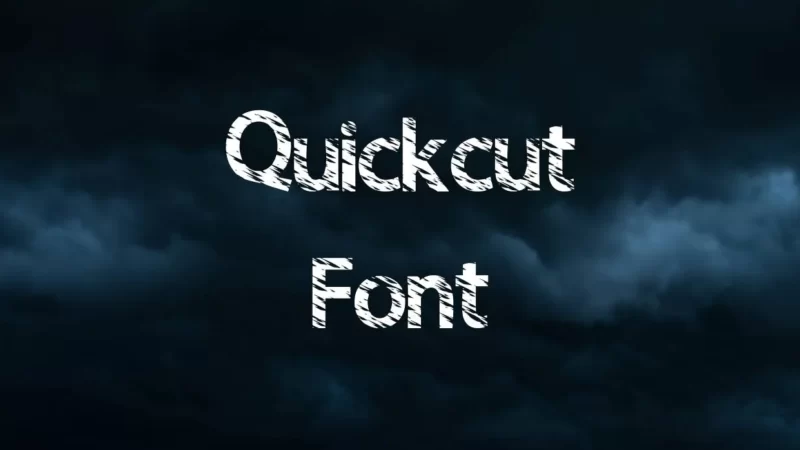 Quick Cut Font Free Download