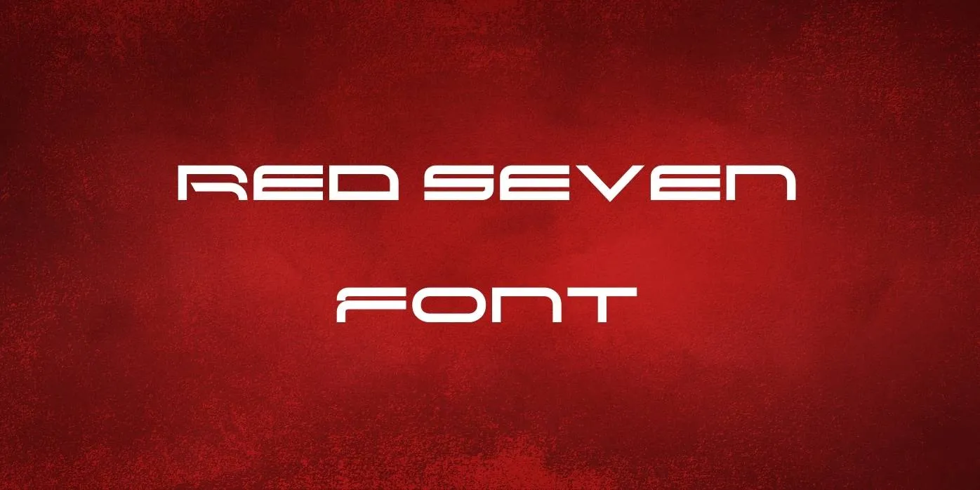 Red Seven Font Free Download