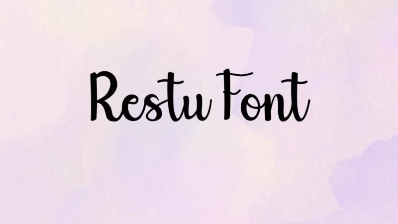 Restu Font Free Download