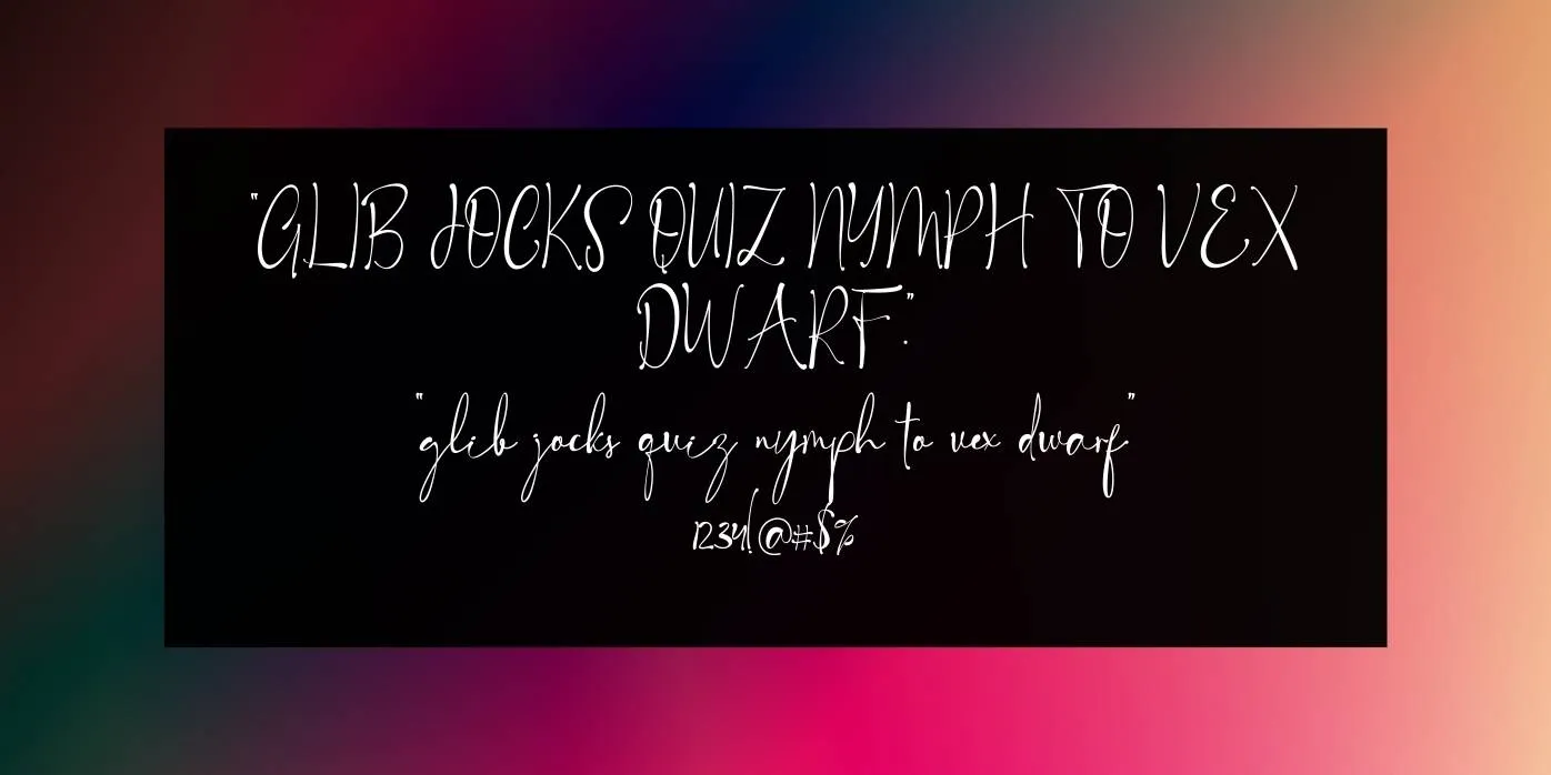 Royal Signature Font View