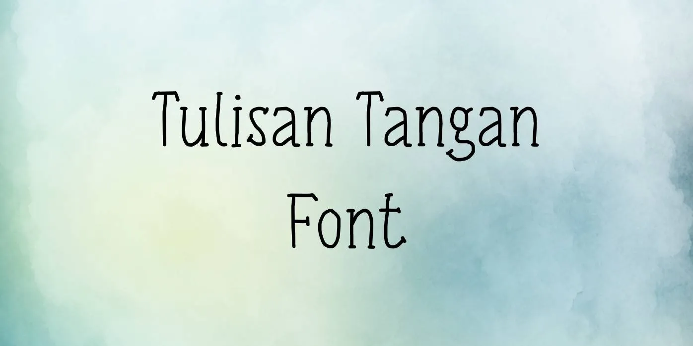 Tulisan Tangan Font Free Download