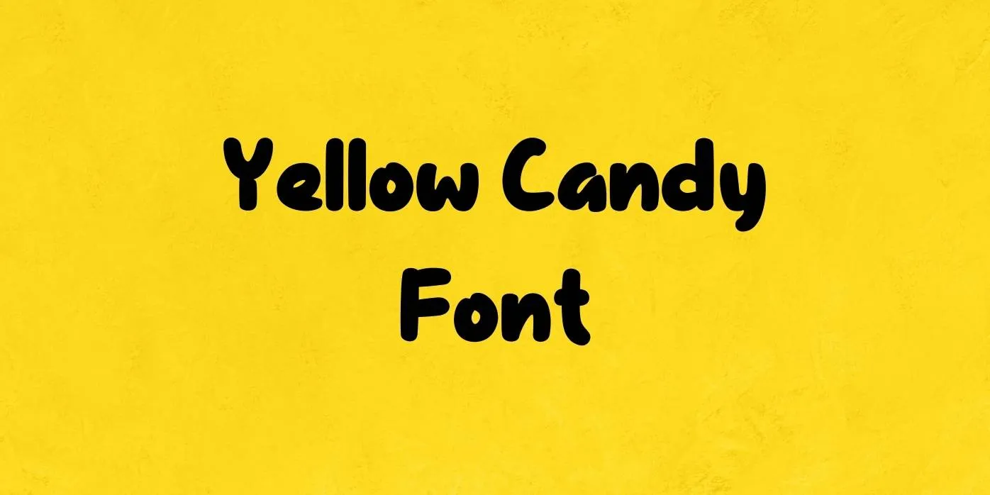 Yellow Candy Font Free Download