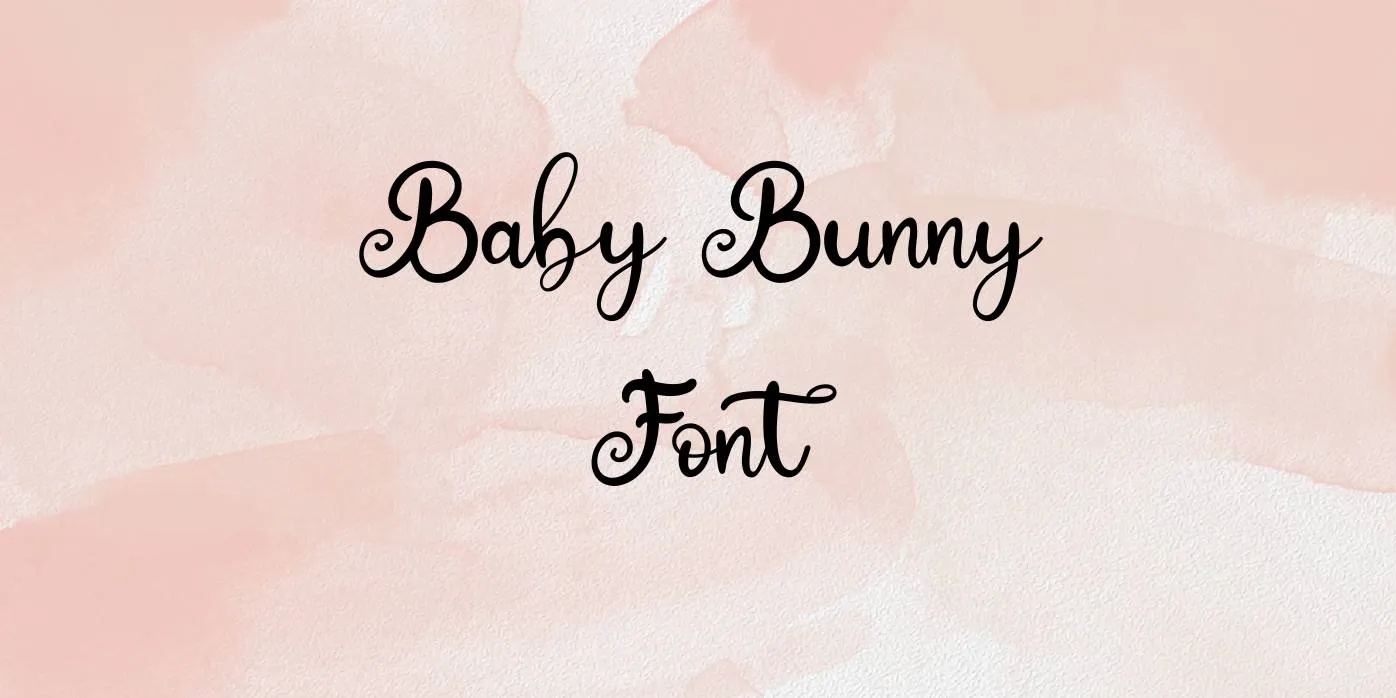 Baby Bunny Font Free Download