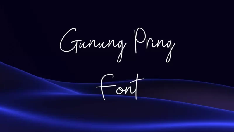 Gunung Pring Font Free Download