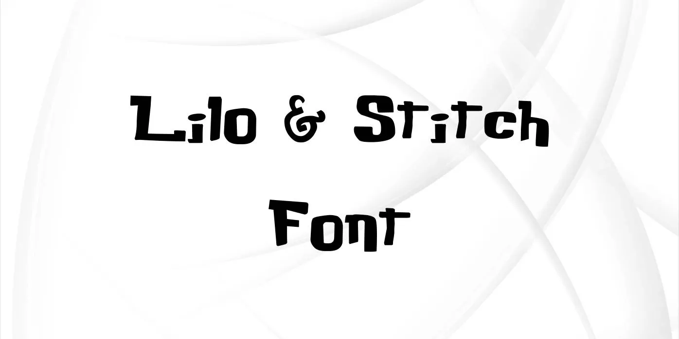 Lilo & Stitch Font Free Download