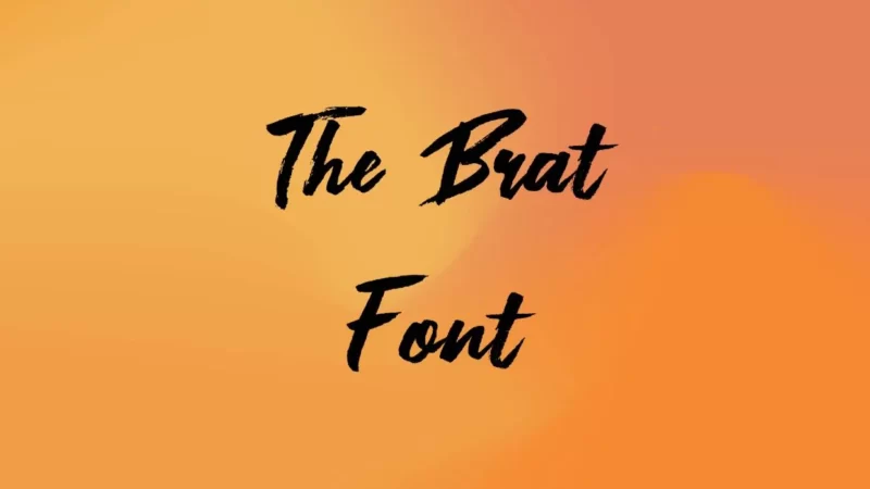 The Brat Font Free Download