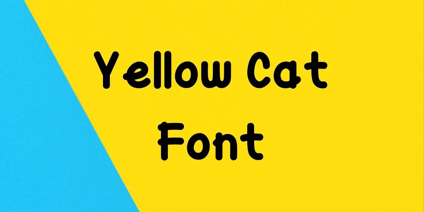 Yellow Cat Font Free Download