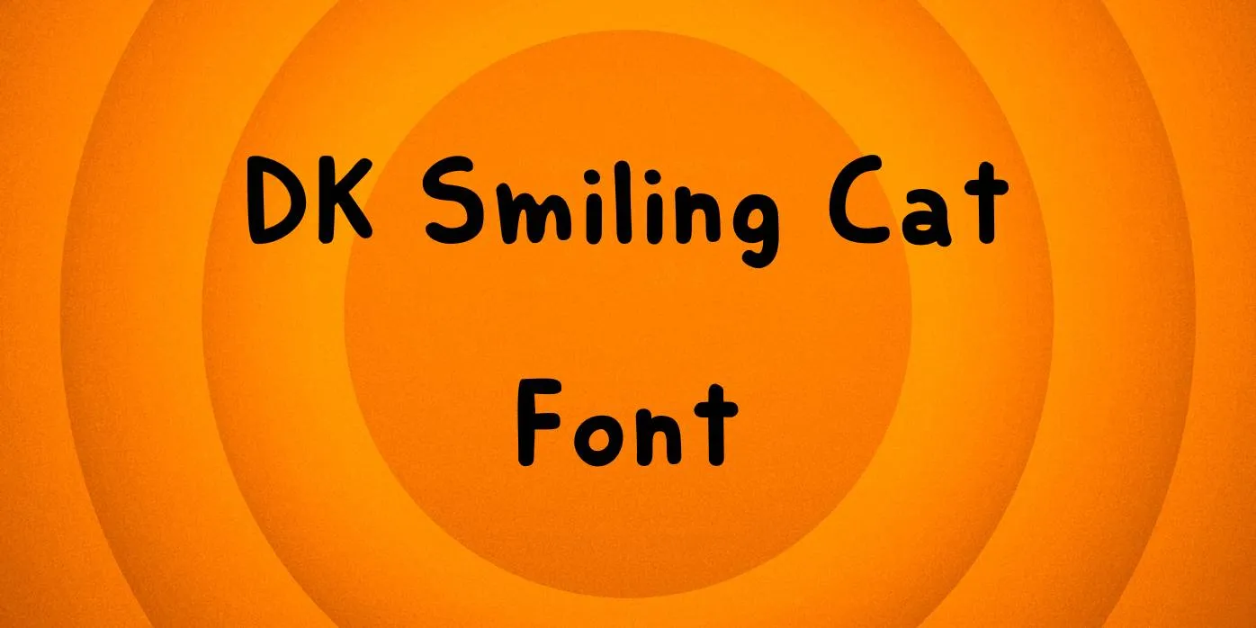 DK Smiling Cat Font Free Download