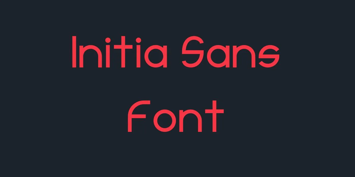 Initia Sans Font Free Download