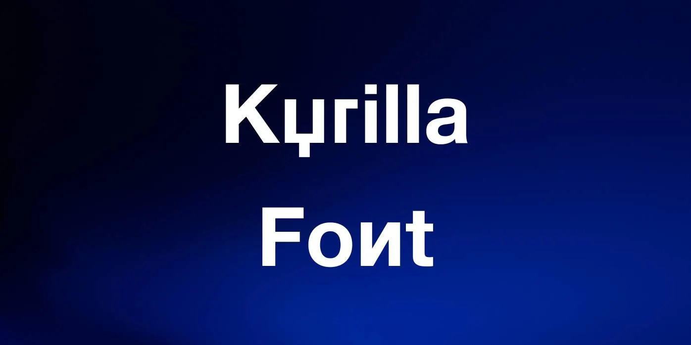 Kyrilla Font Free Download