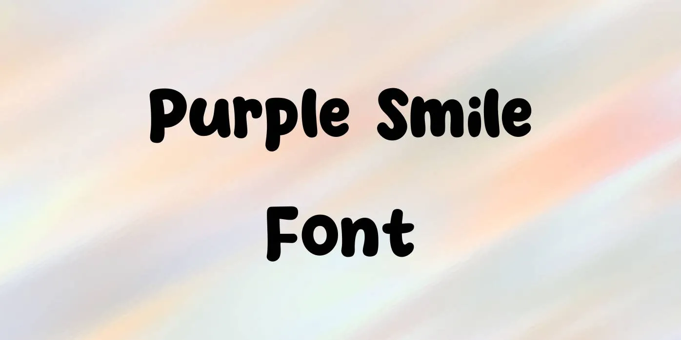 Purple Smile Font Free Download