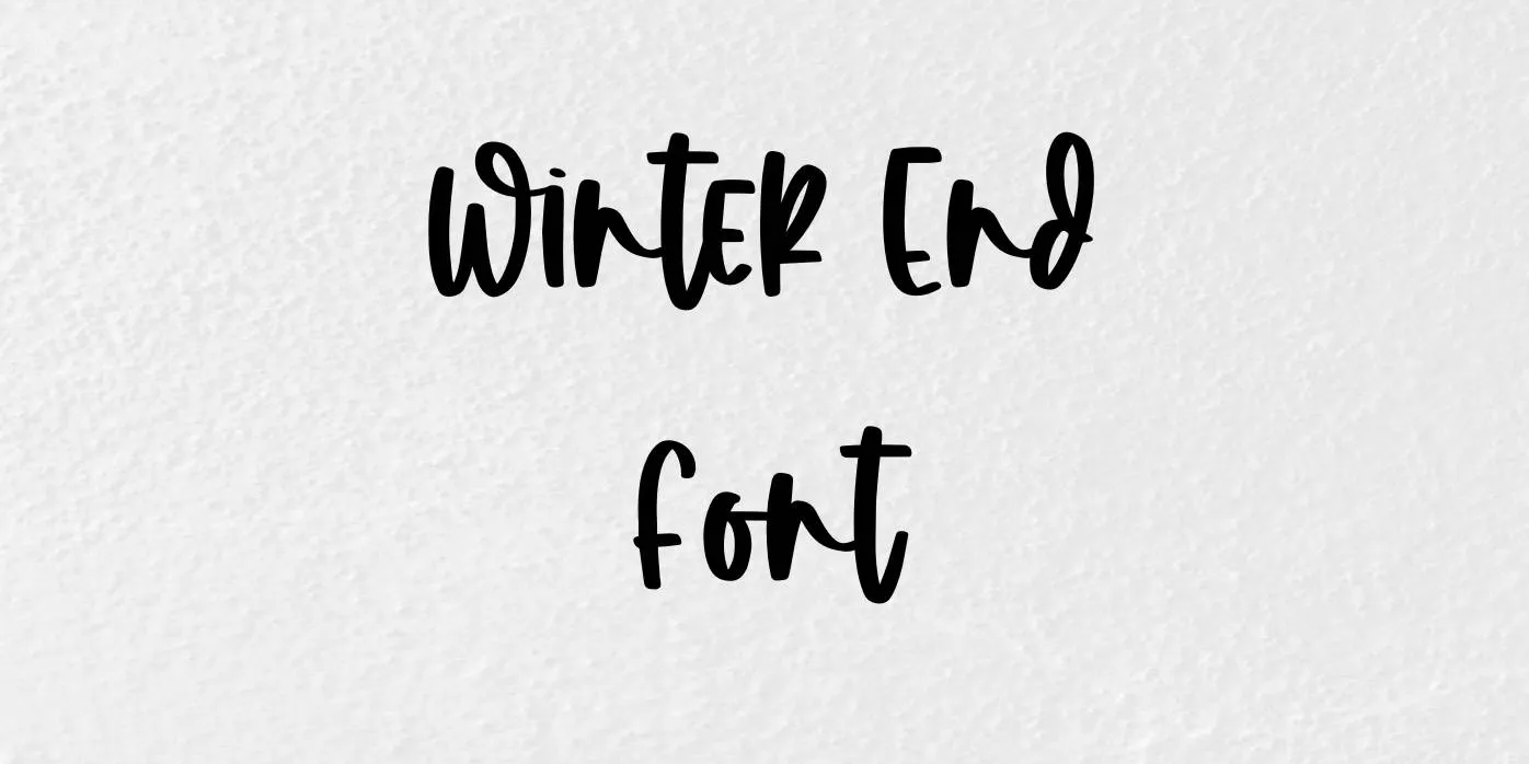 Winter End Font Free Download