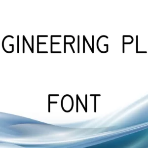 Engineering Plot Font Free Download