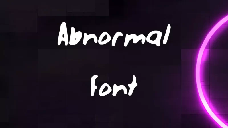 Abnormal Font Free Download