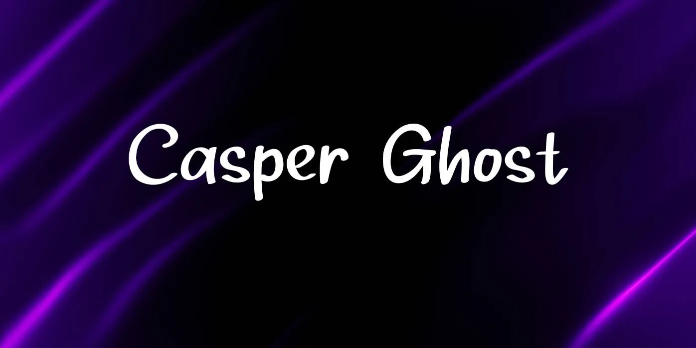 Casper Ghost Font Free Download