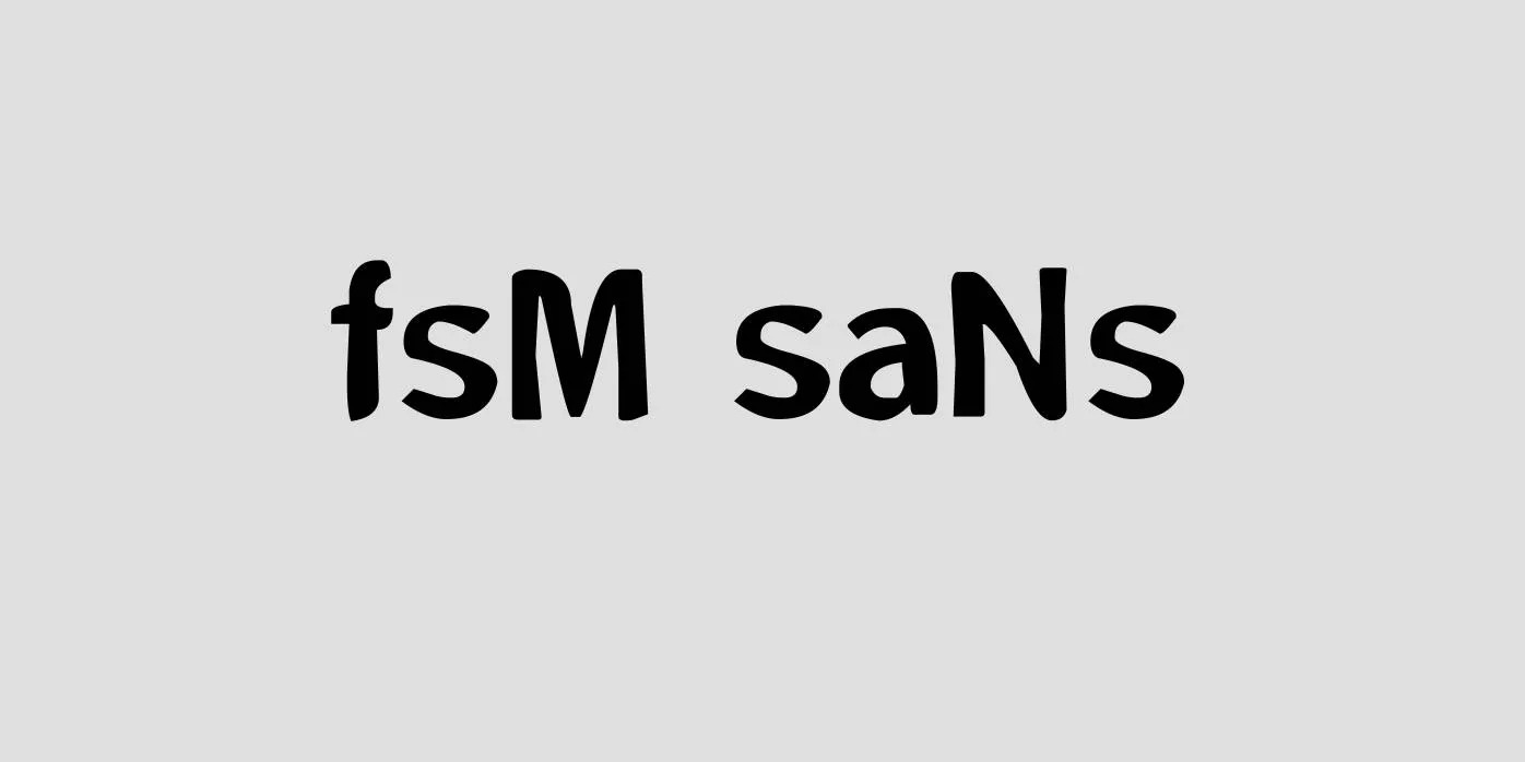 FSM Sans Font Free Download