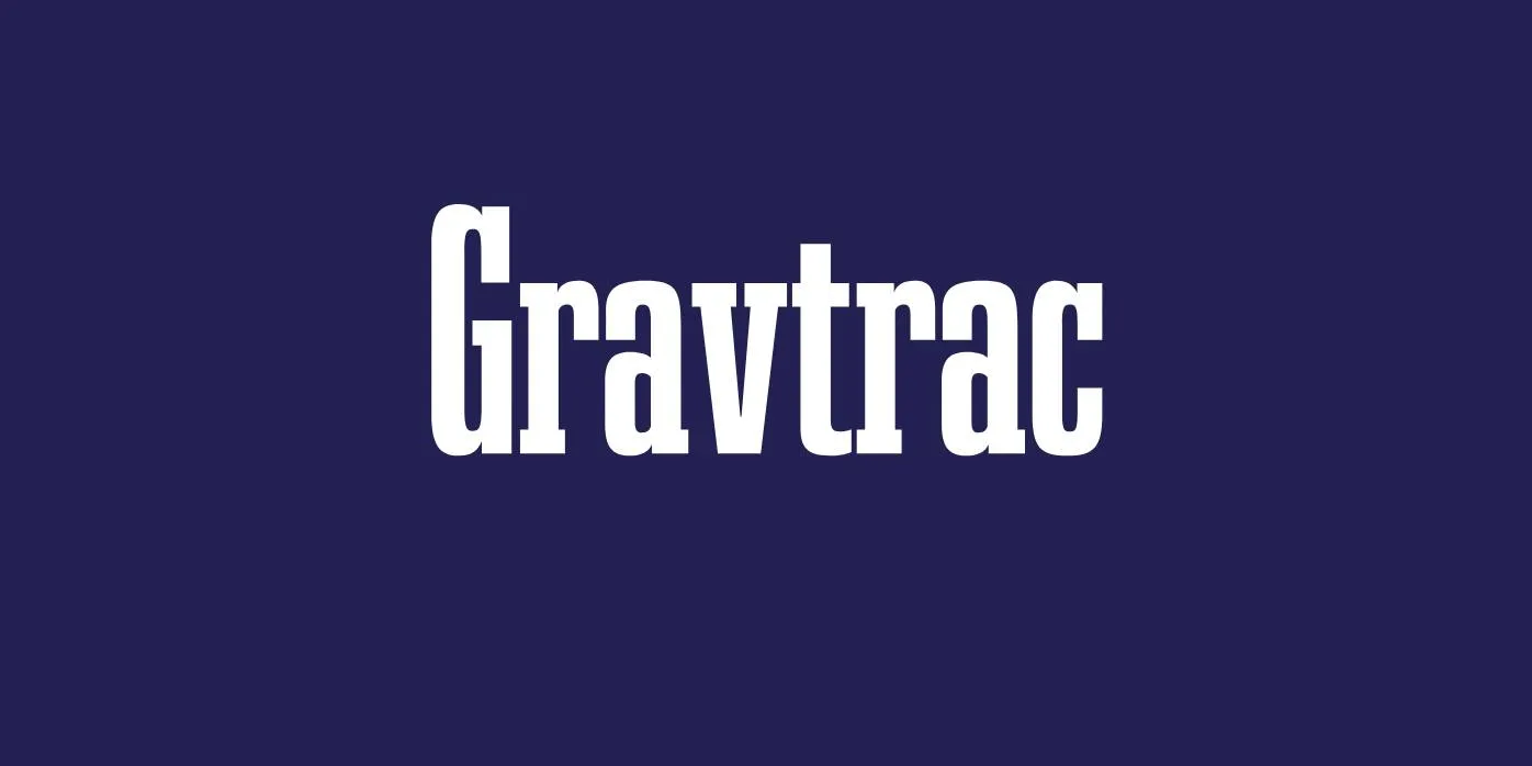 Gravtrac Font Free Download