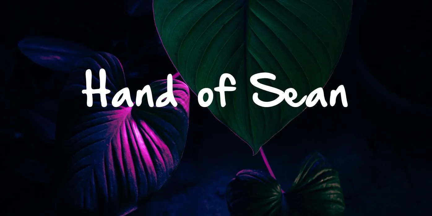 Hand of Sean Font Free Download