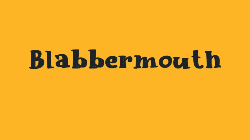 Blabbermouth Font Free Download