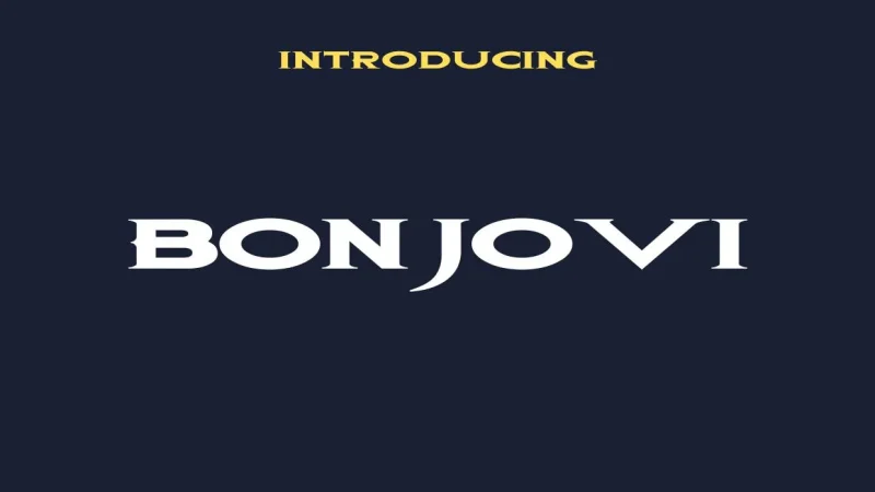 Bon Jovi Font Free Download