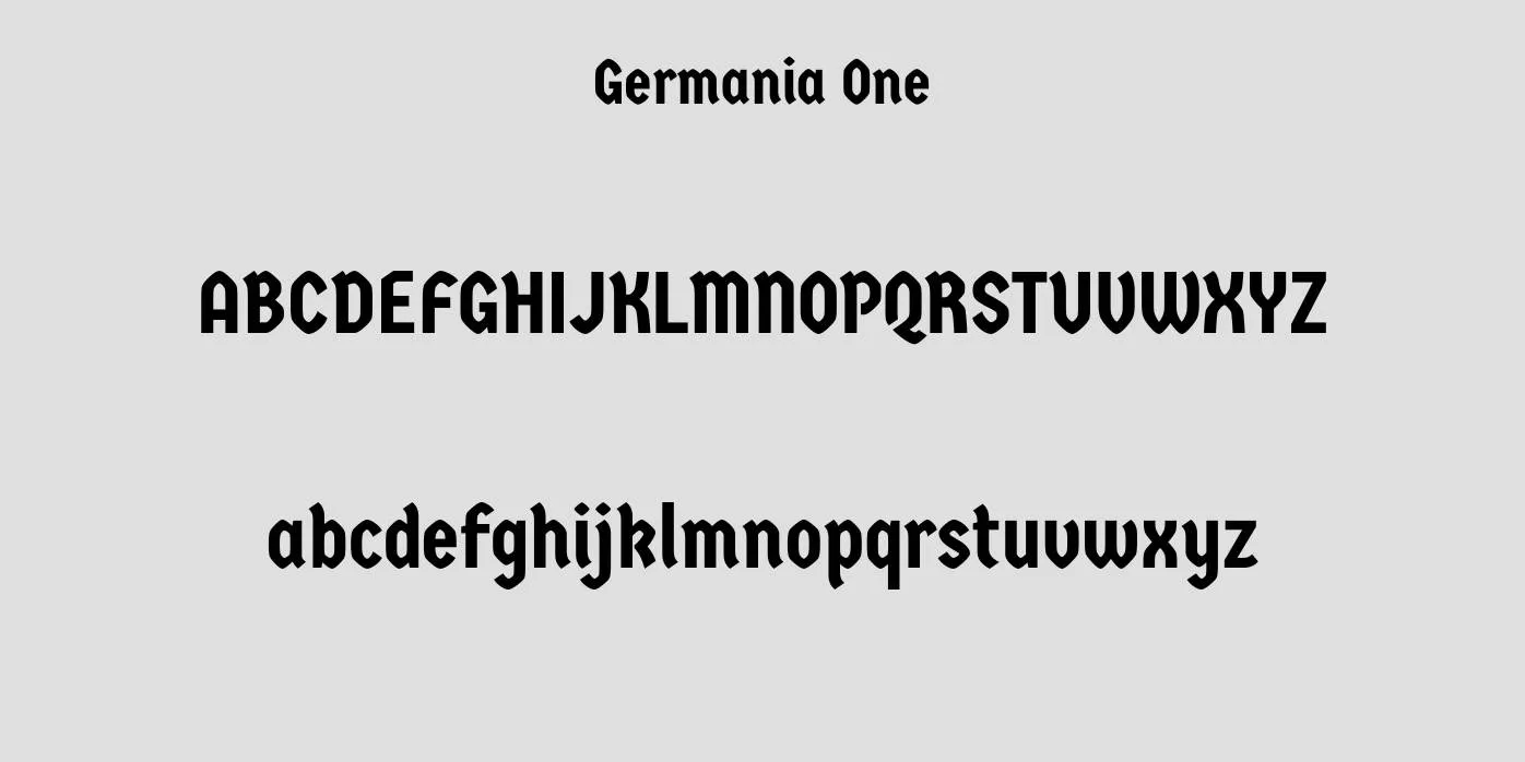 Germania One Font