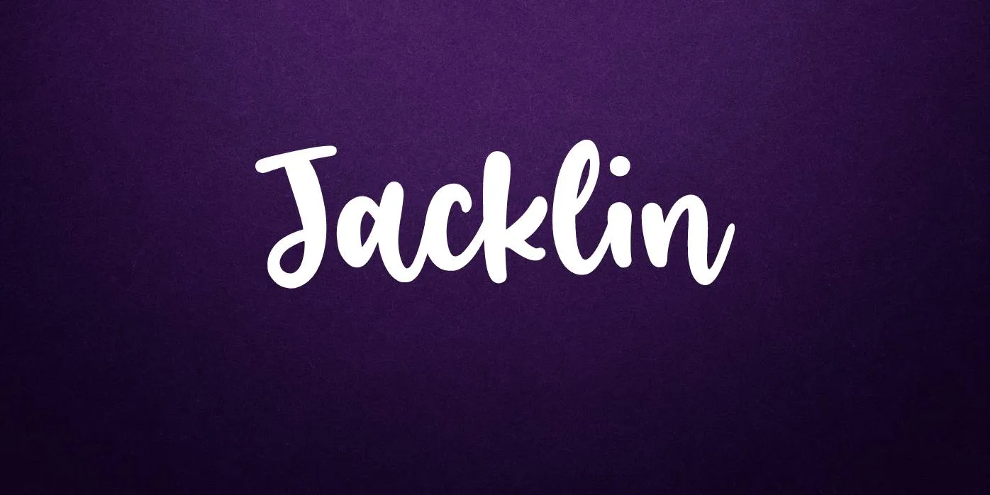 Jacklin Font Free Download