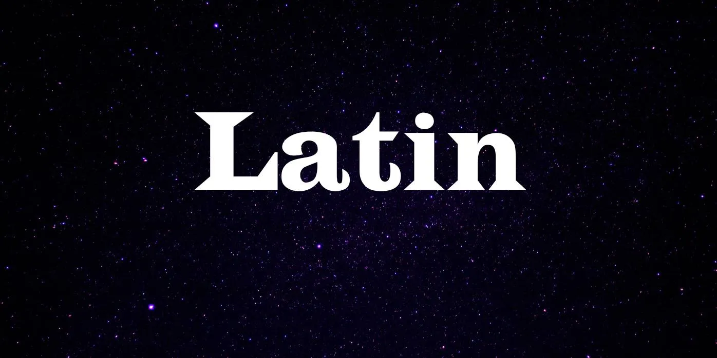 Latin Font Free Download