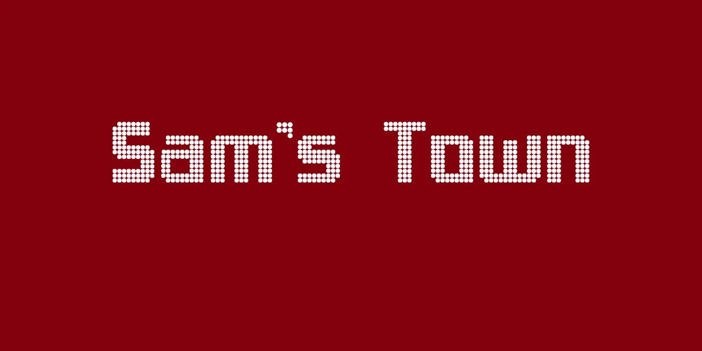 Sams Town Font Free Download