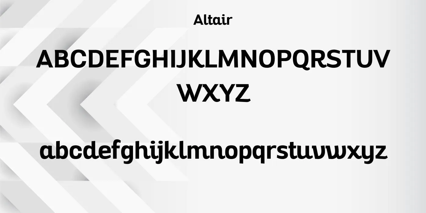 Altair Font