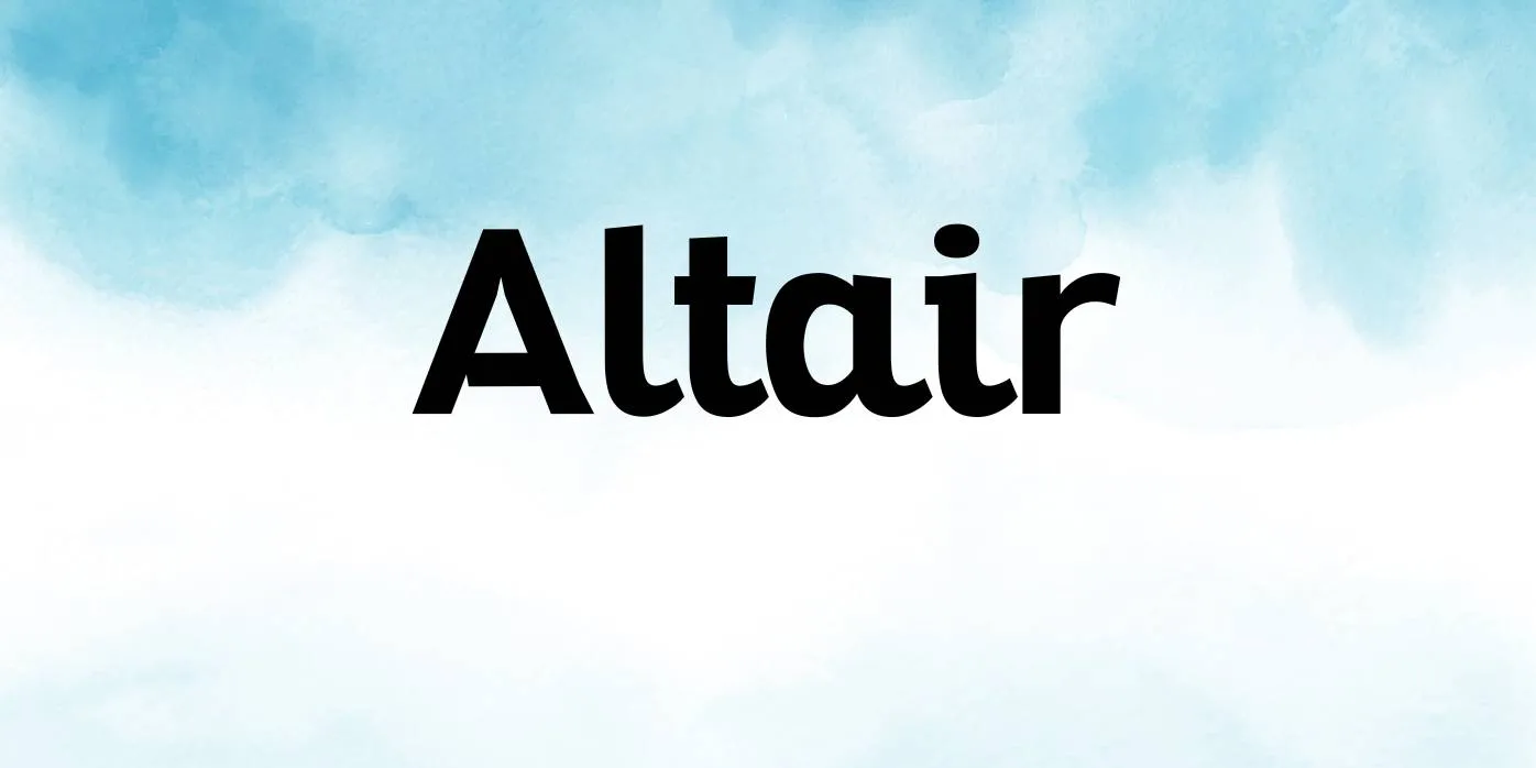 Altair Font Free Download