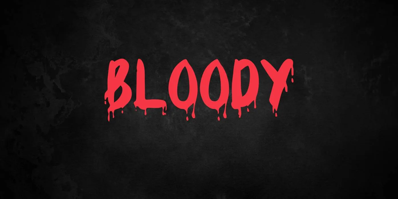 Bloody Font Free Download