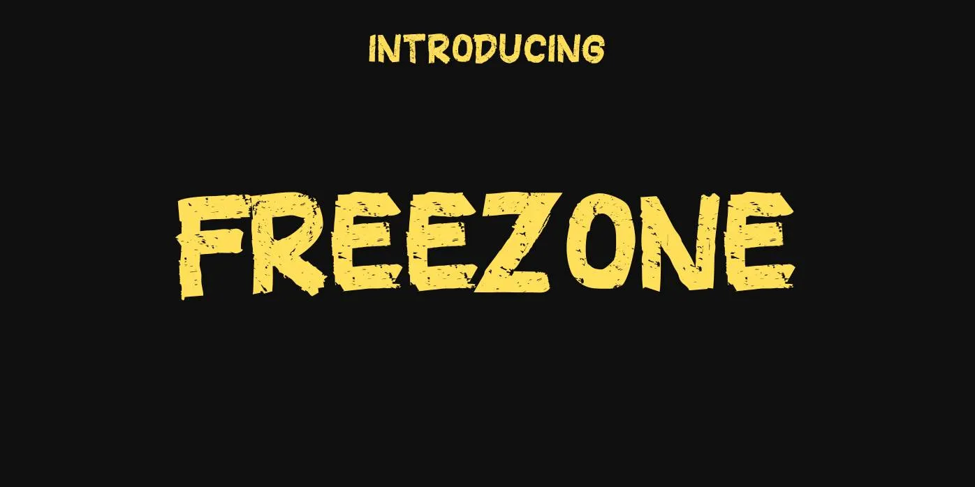 Freezone Font Free Download