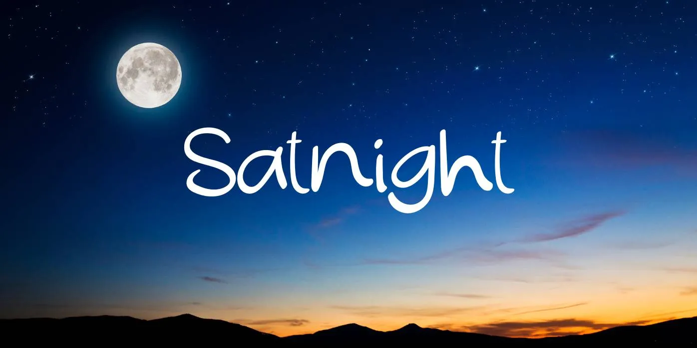 Satnight Font Free Download