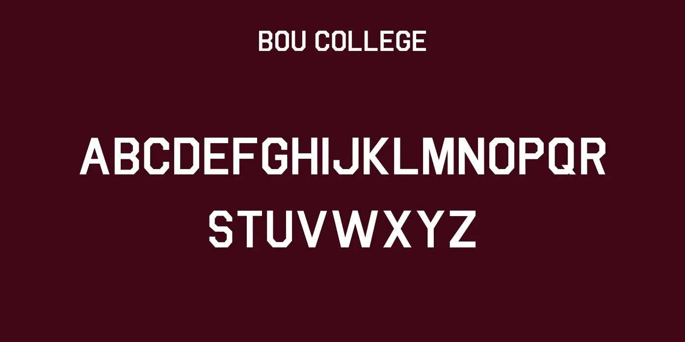 Bou College Font