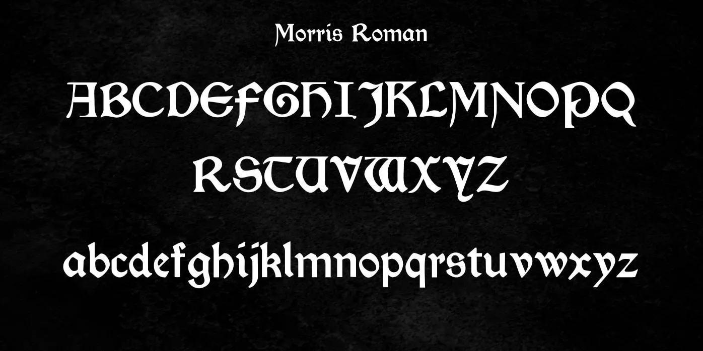 Morris Roman Font